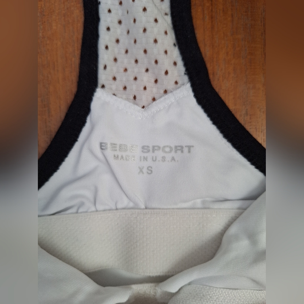 bebe Y2K Athletic Dress Retro Sporty Racerback Colorblock Nylon Tennis Active XS - Picture 5 of 13